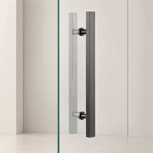 Modern Rectangular Back-to-Back Door Pull Handle