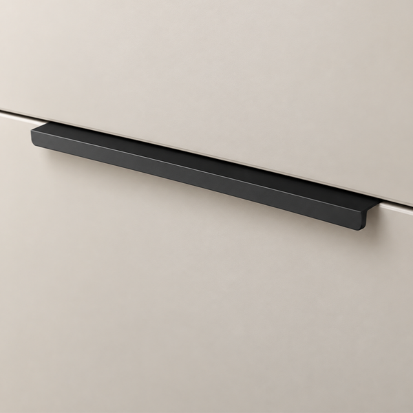 Minimalist Concealed Aluminum Edge Pulls for Cabinets and Drawers - 2-Piece Set
