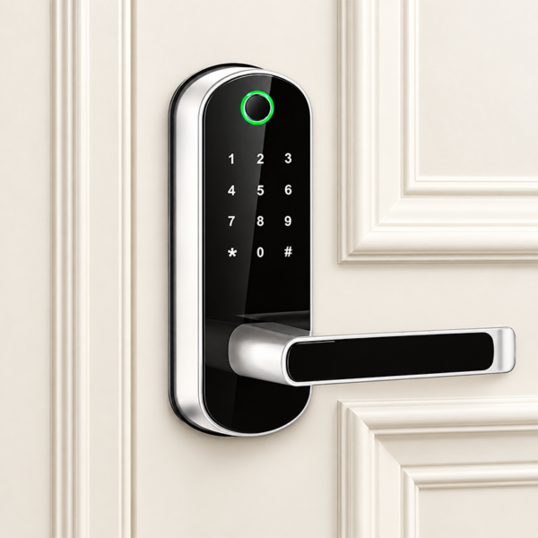 Smart Door Handle Lock with Fingerprint, NFC and App Control