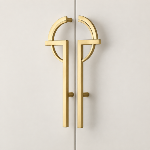 Modern Zinc Alloy Cabinet Pull Handles – Left and Right Pairs - 2-Piece Set