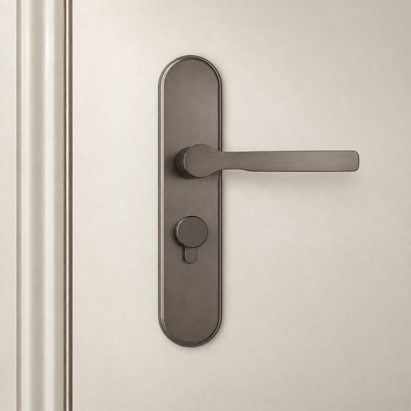 Antique Zinc Alloy Interior Door Handle and Lock Set