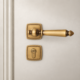 Retro Zinc Alloy Silent Keyless Privacy Door Handle and Lock Set