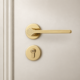 Zinc Alloy Silent Door Handle and Lock Set – French Style