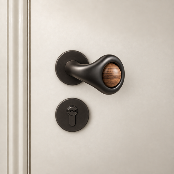 Planet-Inspired Zinc Alloy Silent Door Handle and Lock Set
