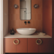 Semi-Circular Gold Brass Cabinet Pull Handles – Nordic Style, 2-Piece Set