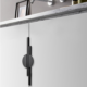 1 Modern Semi-Circular Aluminum Cabinet Pull Handles - 2-Piece Set
