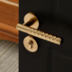 Luxury Minimalist Silent Door Handle and Lock Set for Bedrooms