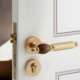 Retro Zinc Alloy Silent Door Handle and Lock Set