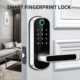Smart Door Handle Lock with Fingerprint, NFC and App Control