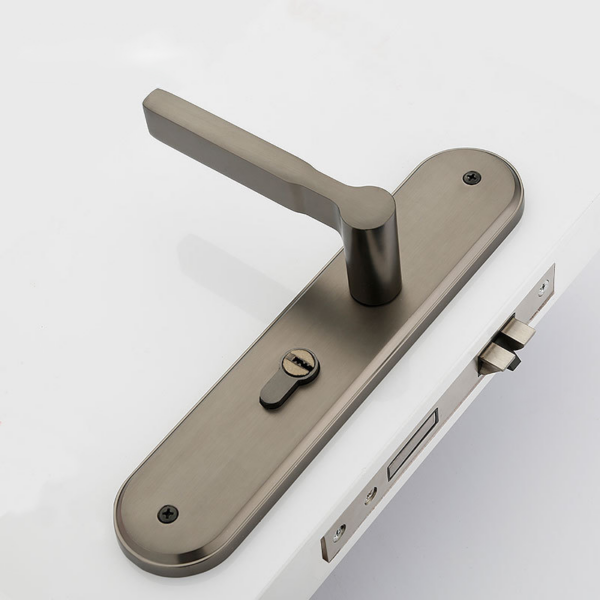 Antique Zinc Alloy Interior Door Handle and Lock Set
