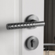 Luxury Minimalist Silent Door Handle and Lock Set for Bedrooms