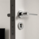 3 Zinc Alloy Silent Door Handle and Lock Set – French Style