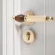 Retro Zinc Alloy Silent Door Handle and Lock Set