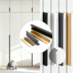 Minimalist Concealed Aluminum Edge Pulls for Cabinets and Drawers - 2-Piece Set