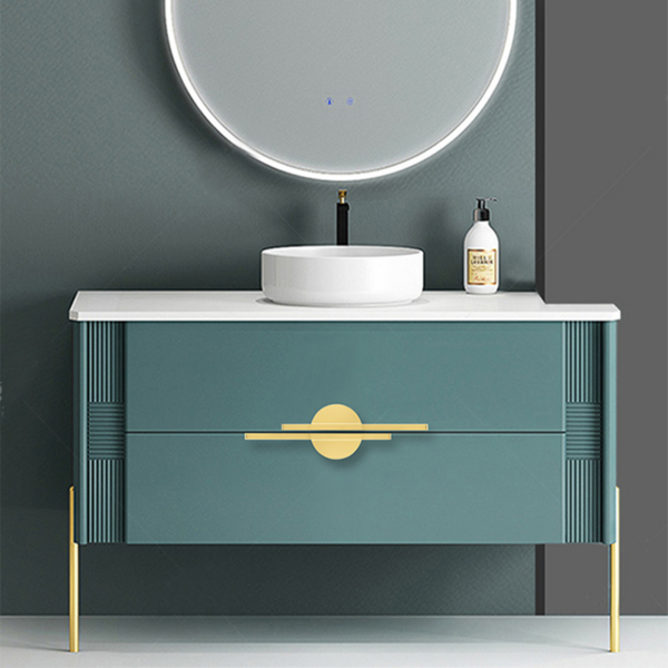 3 Modern Semi-Circular Aluminum Cabinet Pull Handles - 2-Piece Set