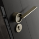 American Retro Round Door Handle and Lock Set