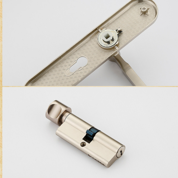 Antique Zinc Alloy Interior Door Handle and Lock Set