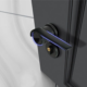 Aluminum Alloy Privacy Door Handle and Lock Set for Bedrooms and Bathrooms