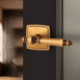 Retro Zinc Alloy Silent Keyless Privacy Door Handle and Lock Set