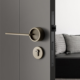 American Retro Round Door Handle and Lock Set