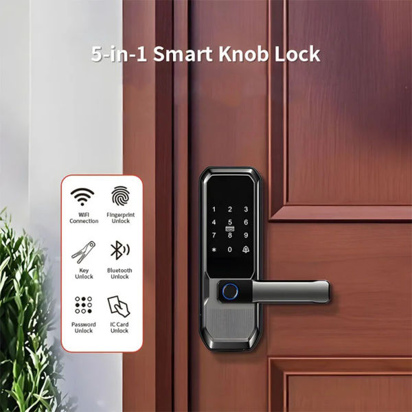 DL30 Smart Fingerprint Door Lock with Keypad, RFID Card and Tuya App