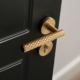 Luxury Minimalist Silent Door Handle and Lock Set for Bedrooms