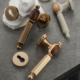 Retro Zinc Alloy Silent Door Handle and Lock Set