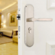 Antique Zinc Alloy Interior Door Handle and Lock Set