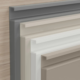 Modern Concealed G-Shaped Aluminum Cabinet Pulls 400mm – 2-Piece Set