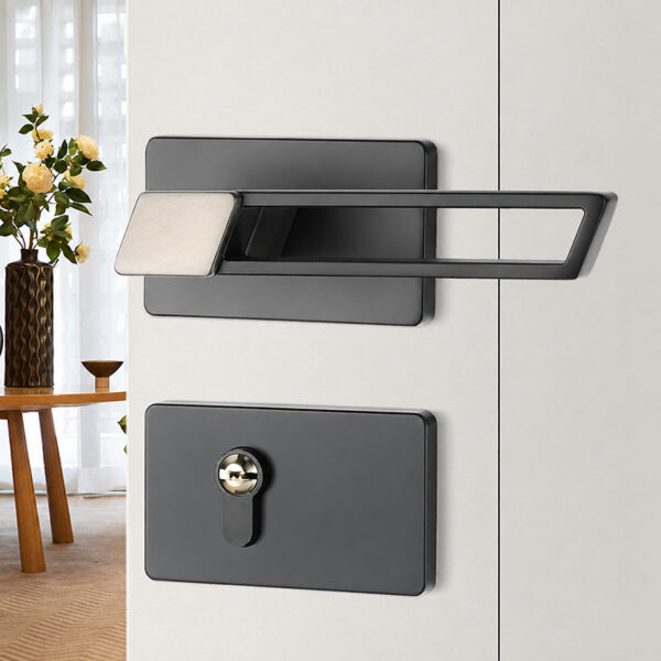 Luxury Minimalist Silent Zinc Alloy Interior Door Lock
