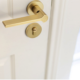 5 Zinc Alloy Silent Door Handle and Lock Set – French Style