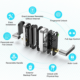 Smart Door Handle Lock with Fingerprint, NFC and App Control