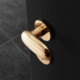 Antique Gold Split Door Handle and Lock Set for Interior Doors
