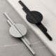 6 Modern Semi-Circular Aluminum Cabinet Pull Handles - 2-Piece Set