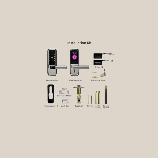DL30 Smart Fingerprint Door Lock with Keypad, RFID Card and Tuya App