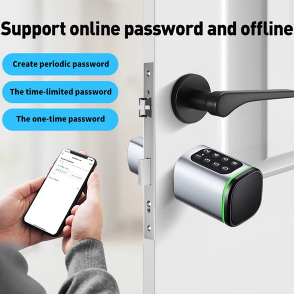 Smart Lock Cylinder with Fingerprint, PIN Code and Tuya App