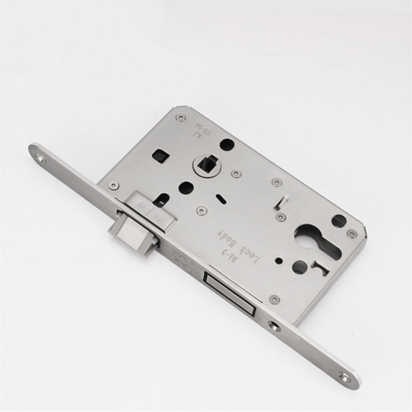 European-Style Silver Zinc Alloy Quiet Door Handle and Lock Set