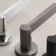 6 Zinc Alloy Silent Door Handle and Lock Set – French Style