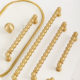 Decorative Brass Cabinet Pull Handles - 2-Piece Set