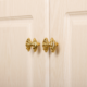 7 Decorative Bow-Shaped Brass Cabinet and Drawer Knobs – 5-Piece Set