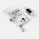 Planet-Inspired Zinc Alloy Silent Door Handle and Lock Set