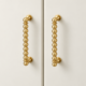 Decorative Brass Cabinet Pull Handles - 2-Piece Set