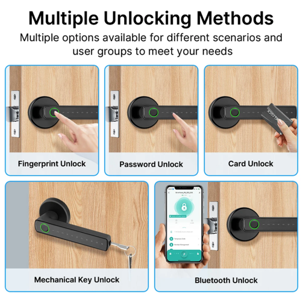 Smart Fingerprint Door Lock with Tuya and Smart Life App