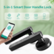 5-in-1 Smart Door Handle Lock with Fingerprint, Password, RFID Card and Tuya App