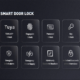 Keyless Fingerprint Door Handle with Dual-Row Keypad