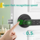 5-in-1 Smart Door Handle Lock with Fingerprint, Password, RFID Card and Tuya App
