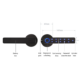 Keyless Fingerprint Door Handle with Dual-Row Keypad