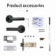 6 Smart Fingerprint Door Handle Lock with Keypad & Tuya App