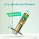 5-in-1 Smart Door Handle Lock with Fingerprint, Password, RFID Card and Tuya App